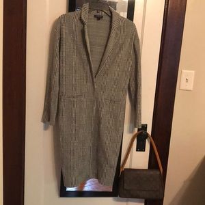 Topshop Unlined Smart Duster Shirt Jacket